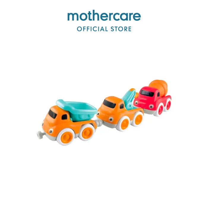 Best Seller Elc Whizz World Construction Vehicle Magnetic Trio Set - Mainan Mobil
