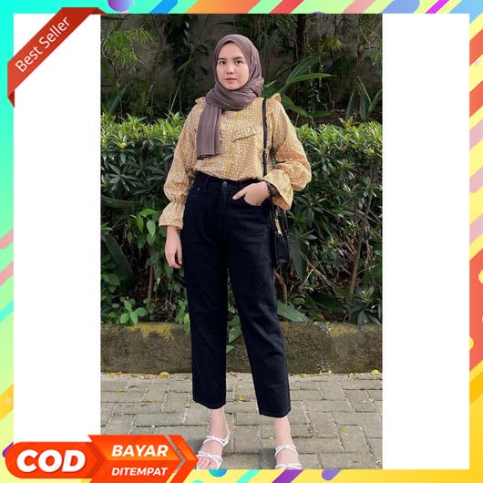 Celana Kulot  Wanita 2023 Korea Style Bawahan Lepis Perempuan Jumbo Highwaist Dewasa Sobek Clana Lev