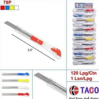 

Cutter Taco Kecil Transparan 78 Premium Murah