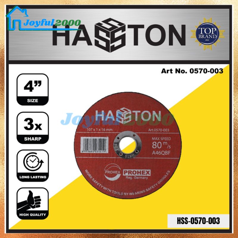 Hasston Mata Gerinda Potong 4" /Batu Gerinda Potong Besi Prohex