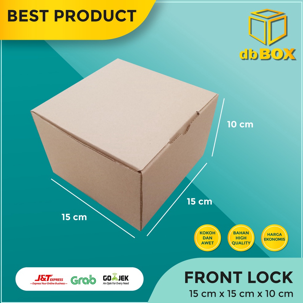 

Terbaru.. (10pcs) Kardus 15x15x10 cm --box kardus packing gift box 39
