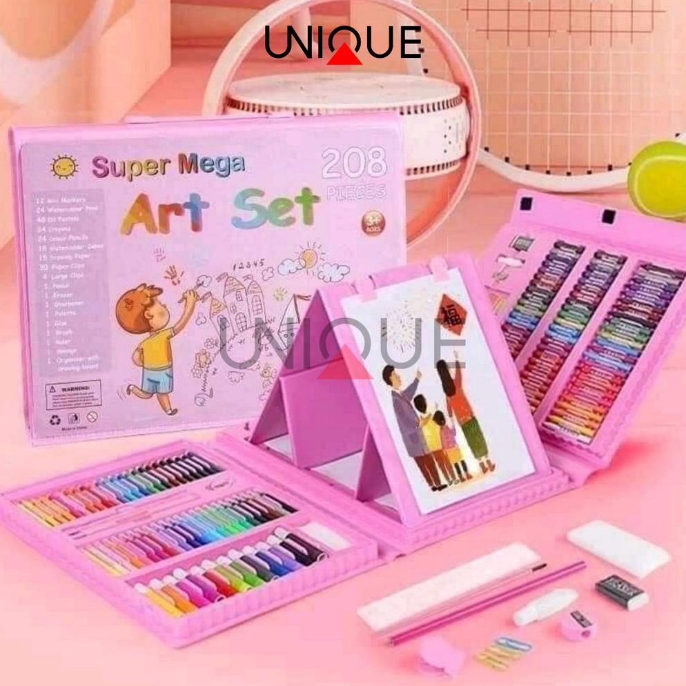 

Produk Premium.. UNIQUE Crayon Anak Pengasah 208pcs Set Alat Menggambar Melukis Anak-anak Crayon Cat Air Pensil ART SET 208 PENSIL WARNA Crayon - Crayon Mewarnai Hadiah Anak-Anak RZA