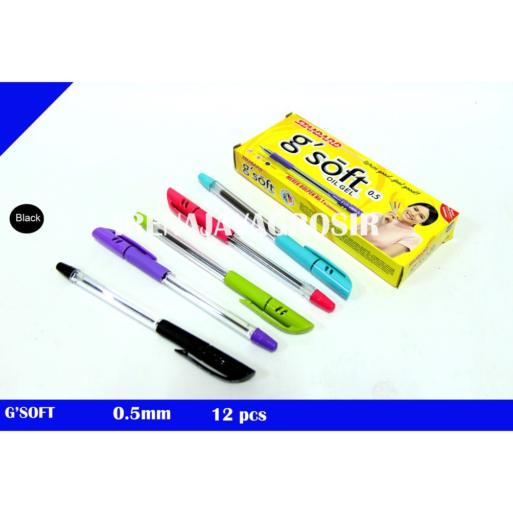 

Jangan Ketinggalan order.. STANDARD PULPEN BOLPEN G SOFT PENA GSOFT 0,5 12 PCS GROSIR MURAH KL6