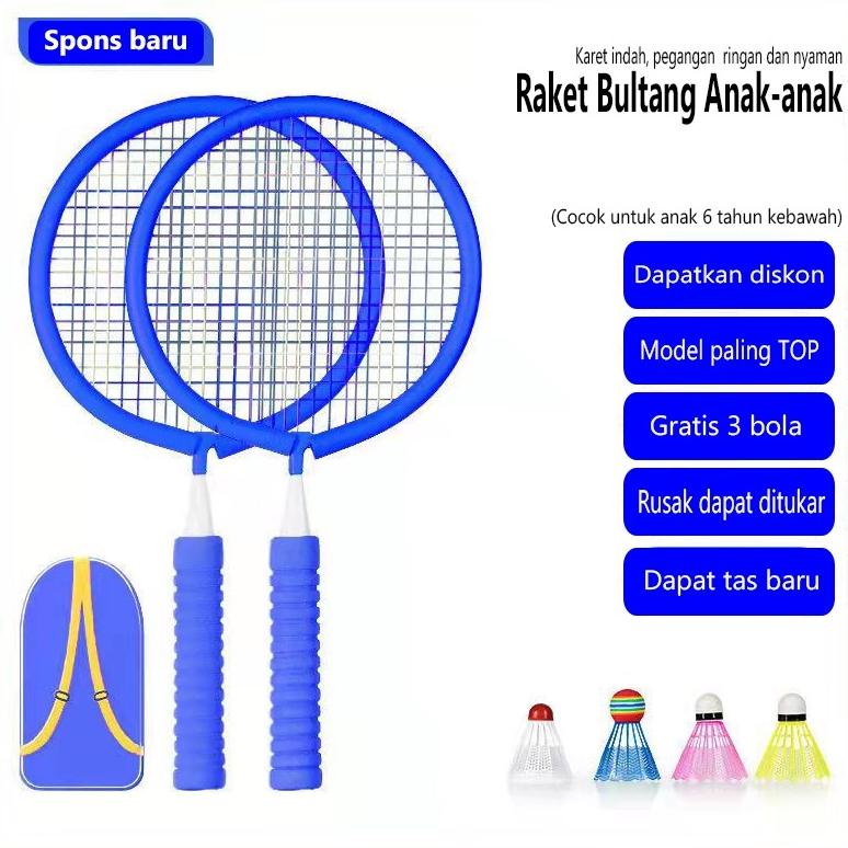 Viral Mainan Raket Bulutangkis Anak Untuk Usia 3-6-12 Tahun Untuk Tk Sd Tersedia 2 Jenis 2023