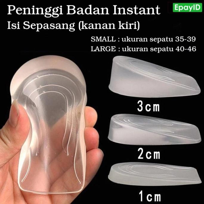 Peninggi Badan Instant Gel Silikon Sol Penambah Tinggi Badan Sepatu