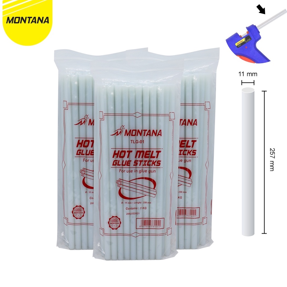 

Model baru MONTANA Glue Stick Refill / Lem Bakar / Isi Lem Tembak Montana TLG-01 N8I