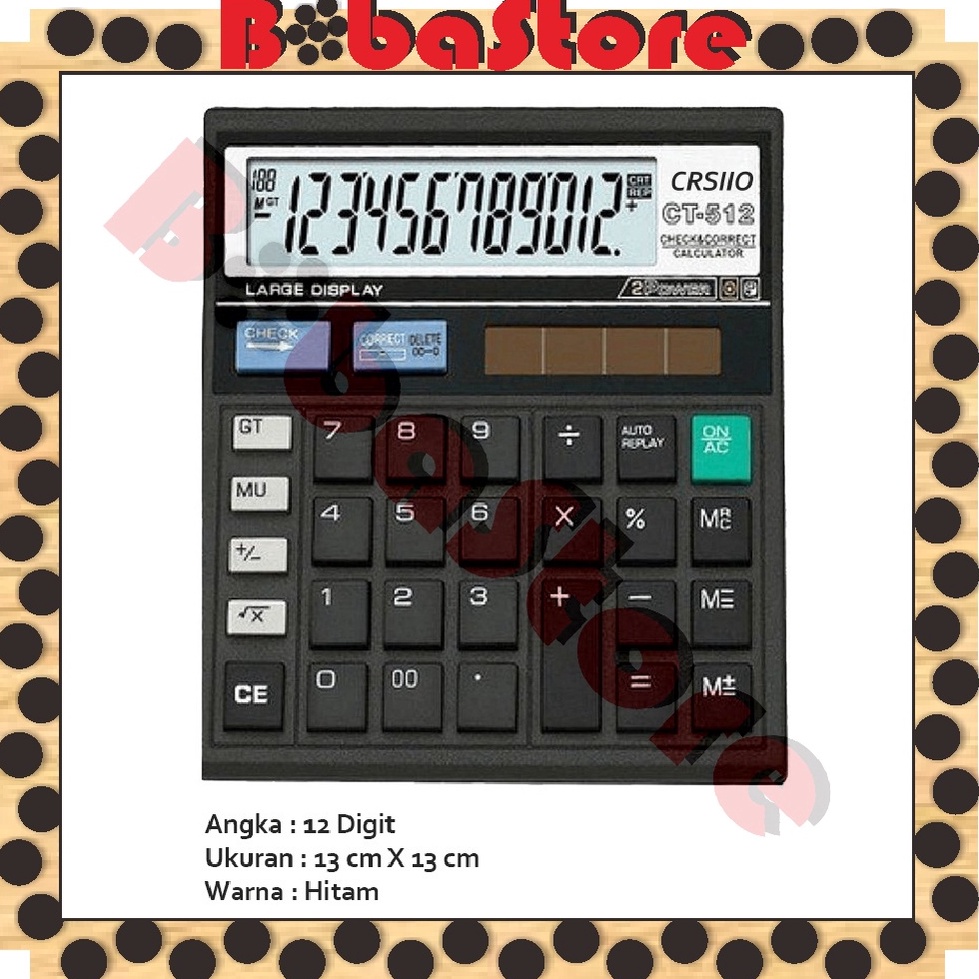 

Modern.. ⭐Bobastore⭐ Kalkulator 12 Digit Angka CITIZEN SDC 812 - Calculator Digital S020 IQG