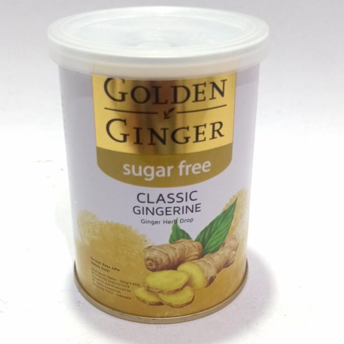 

Golden Ginger Classic Sugar Free Permen Jahe Kaleng 100G