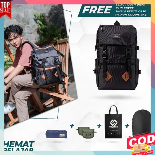 Tas Ransel Pria Distro Keren Terbaru 2023 Sekolah Dewasa Backpack Muat Laptop Remaja Style Korea Per