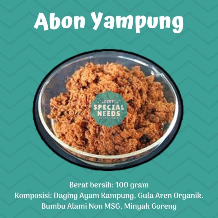 

Abon Ayam Kampung Gula Aren Organik 100G Msg Free - Special Needs