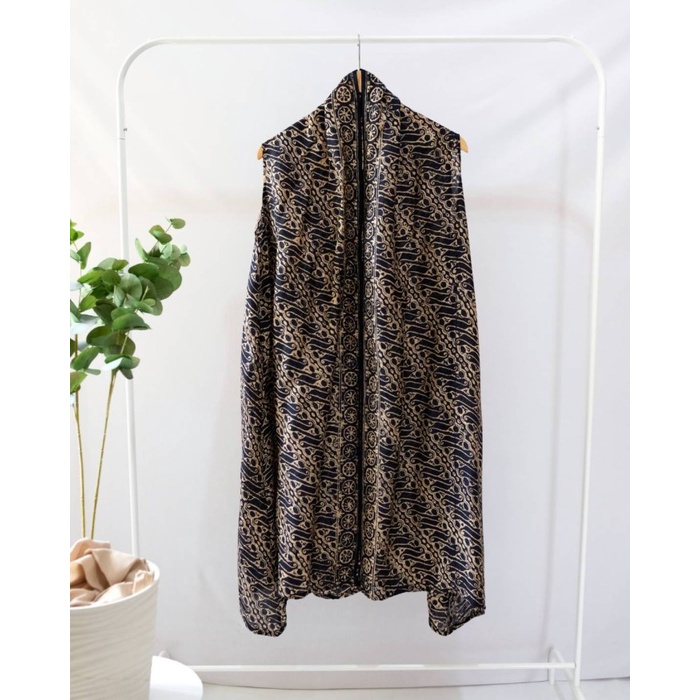 Atasan Batik Outer Batik Wanita Batik Viscos Batik Hitam Ern Parang