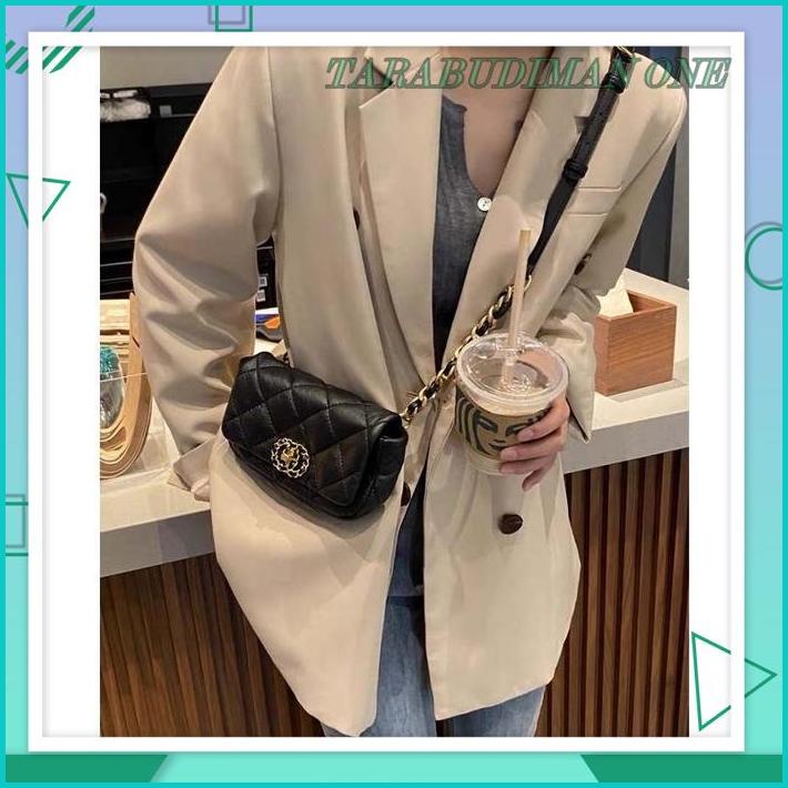 PREMIUM SLING BAG WARNA HITAM SLINGBAG TAS SELEMPANG WANITA MURAH TAS SELEMPANG WANITA SLING BAG BAS