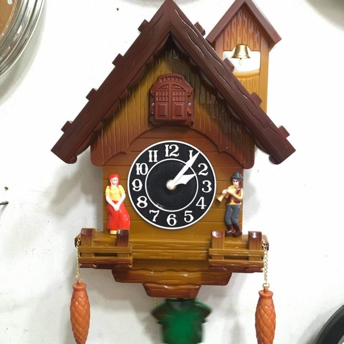 PROMO JAM DINDING BURUNG KIKUK BANDUL BUNYI PERJAM TERLARIS