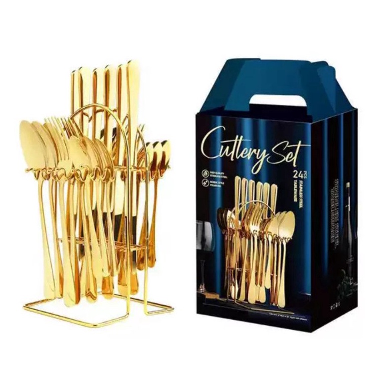 TERBARU. AVELINE SENDOK SULTAN SET / SENDOK SULTAN MARBLE GOLD/ SENDOK GOLD / CUTLERY SET / STAINLES