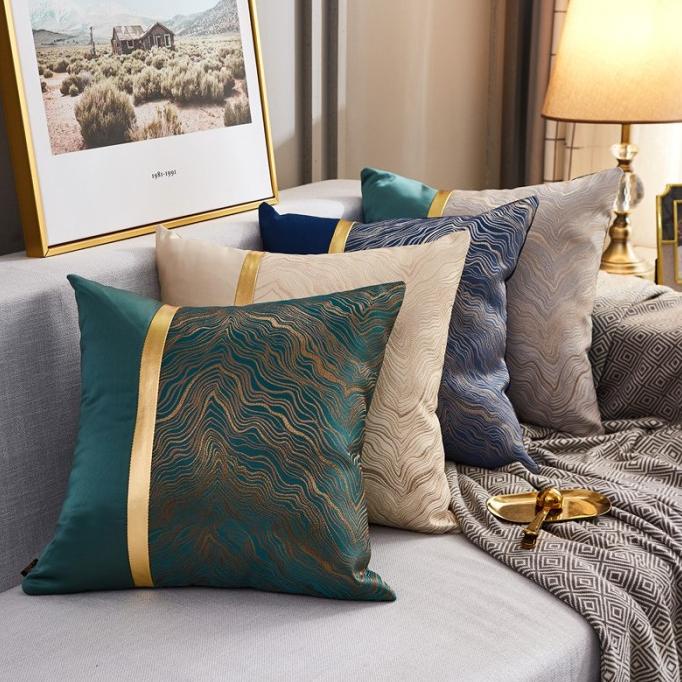 SARUNG BANTAL Sofa Cover Pillow Luxury Aesthetic list gold mewah