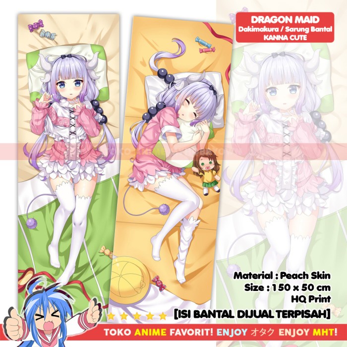 DISKON SPESIAL DAKIMAKURA KOBAYASHI-SAN CHI NO MAID DRAGON : CUTE KANNA TERBARU