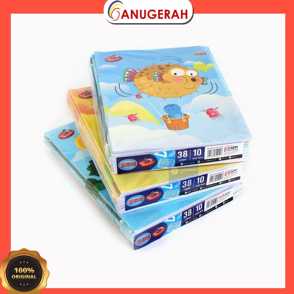 

Ready Stock➯ 0SFLQ SIDU 38 BUKU TULIS (PACK) R88 ❋Grosir