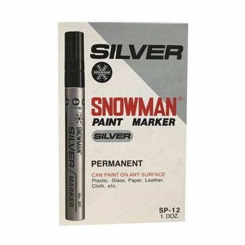 

spidol permanent snowman Paint marker Silver