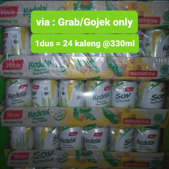 

Yeos Kedelai / Yeos Susu Kedelai / Yeos Soy Isi 24 Kaleng X 300Ml