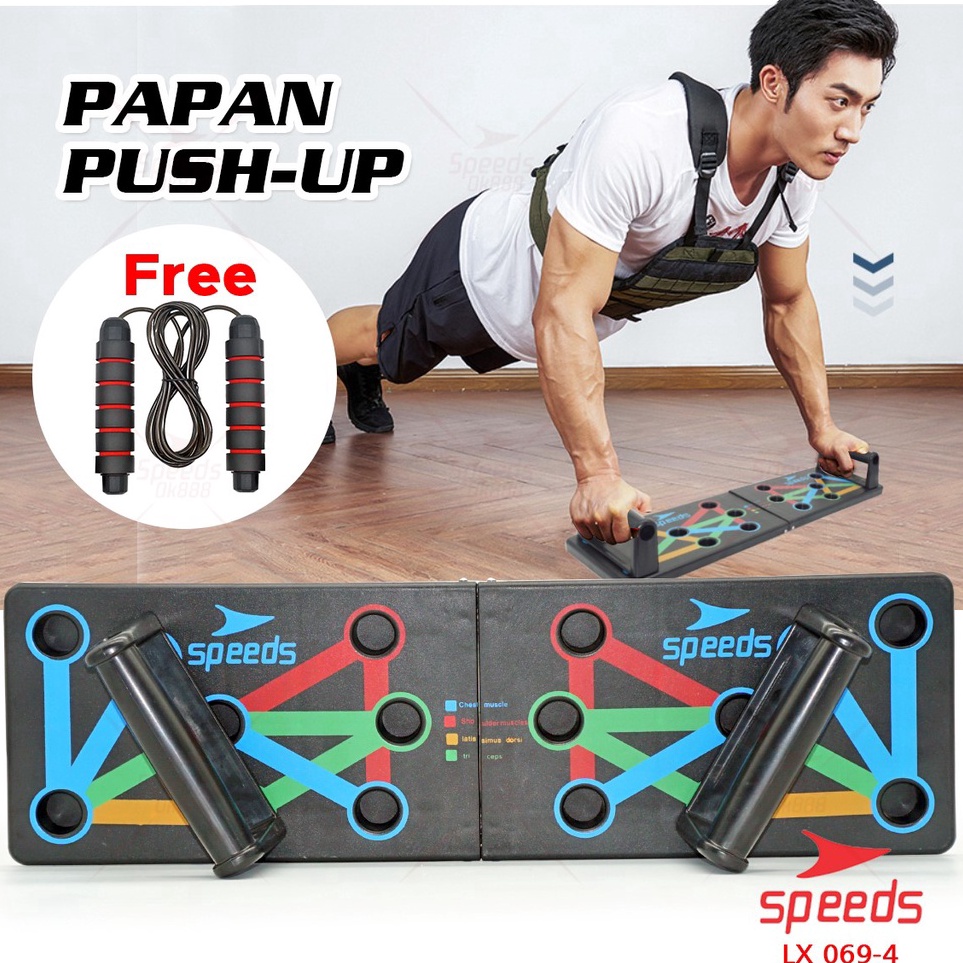 ❂Best Produk 6AHVC SPEEDS Push Up Board Push Up Stand Alat Bantu Push Up Alat Olahraga Fitness Handl