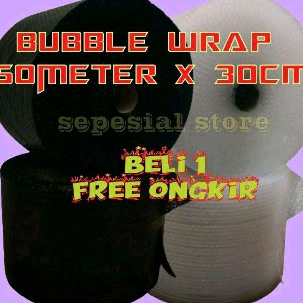 

Baru☈ REI7U Bubble wrap ( 50meter × 30cm ) plastik bubble wrap - kualitas terbaik C73 Diskon