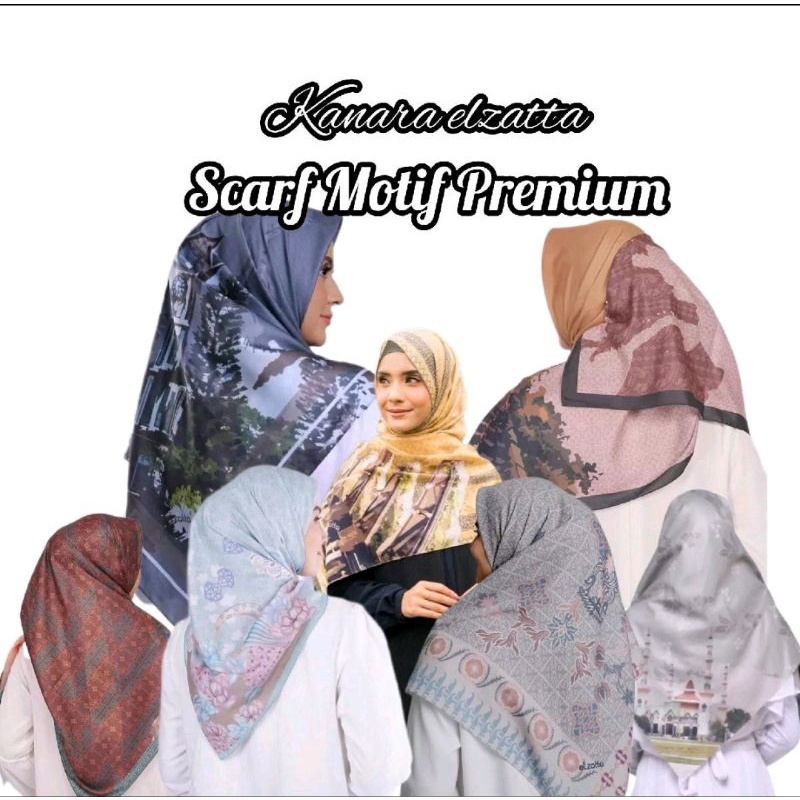 SCARF MOTIF CANTIK PREMIUM KANARA/ZARAFA ELZATTA