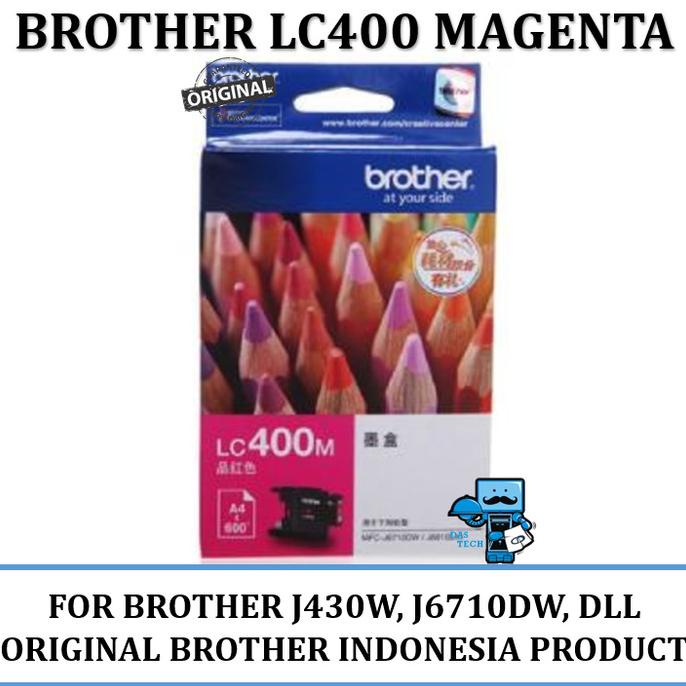 Tinta Brother LC-400 Ink Tinta Original Brother (Magenta)