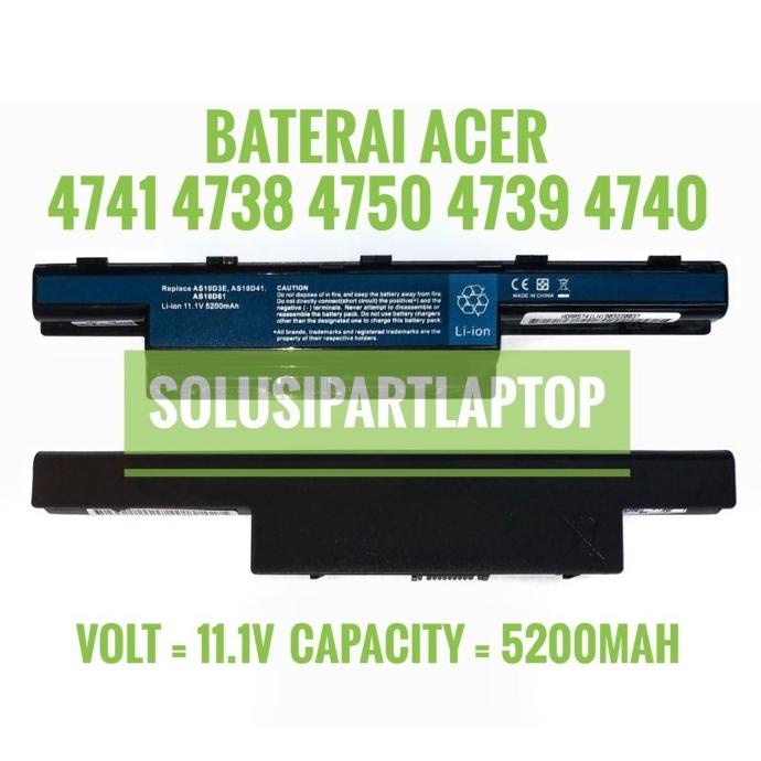 Baterai/Batre Laptop Acer Aspire 4750 4752 4752Z 4741 Series