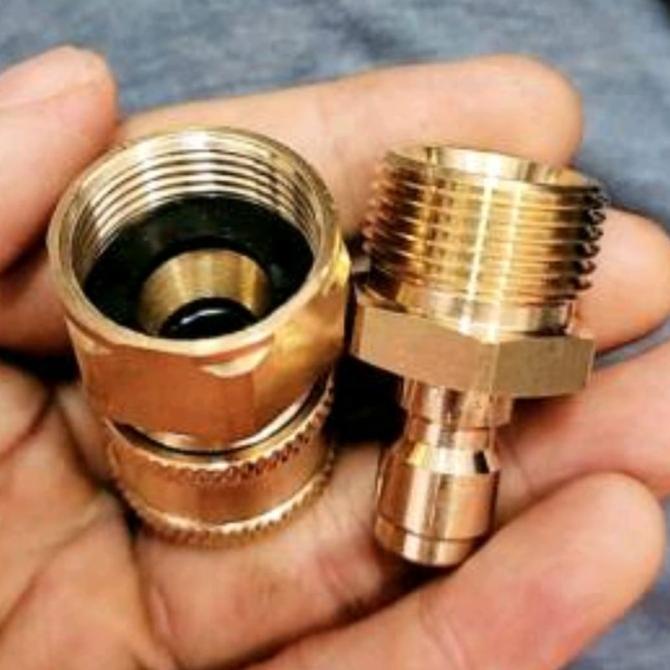 Quick Connect Coupler M22 Male Dan M22 Female Untuk Selang Jet Cleaner