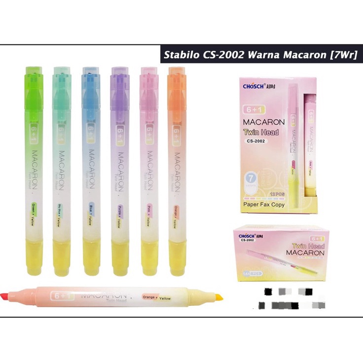 

↔Serba Murah← C8QE7 sta bilo 2 warna /sta bilo 2 mata/twin head highlighter/PENANDA Q47 Pasti Murah