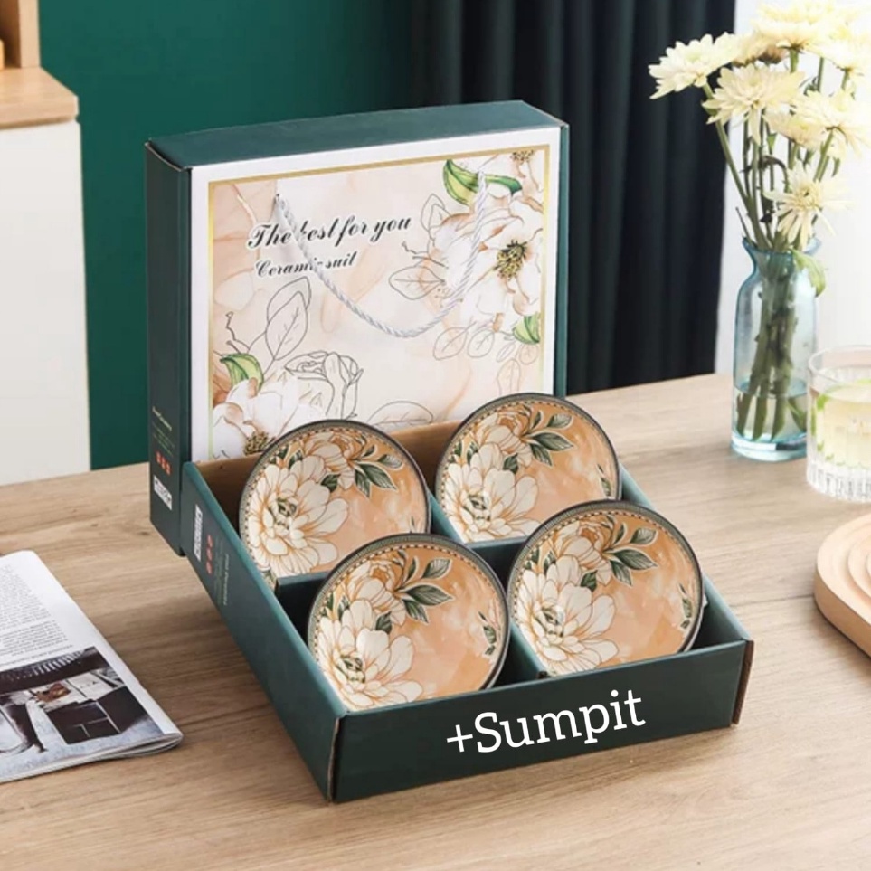 Bestseller AVELINE Mangkok Set Premium Japaness Style / Mangkok Set Keramik Premium peralatan makan 