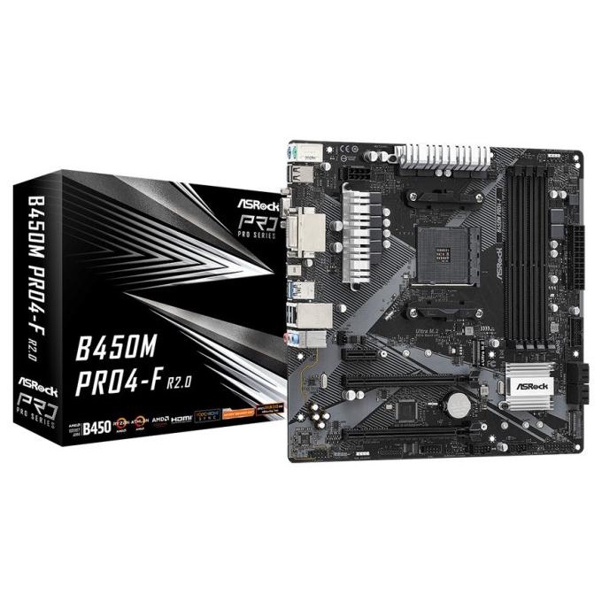 ASROCK B450M PRO4-F R2.0 (Socket AM4)