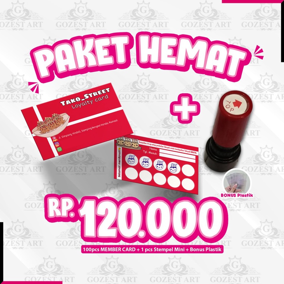 

Laris❆ G8GVD PAKET HEMAT! Member card dan Stamp / Loyalty Card Kartu Member Custom Kartu Langganan Stempel J83 ✢Ready