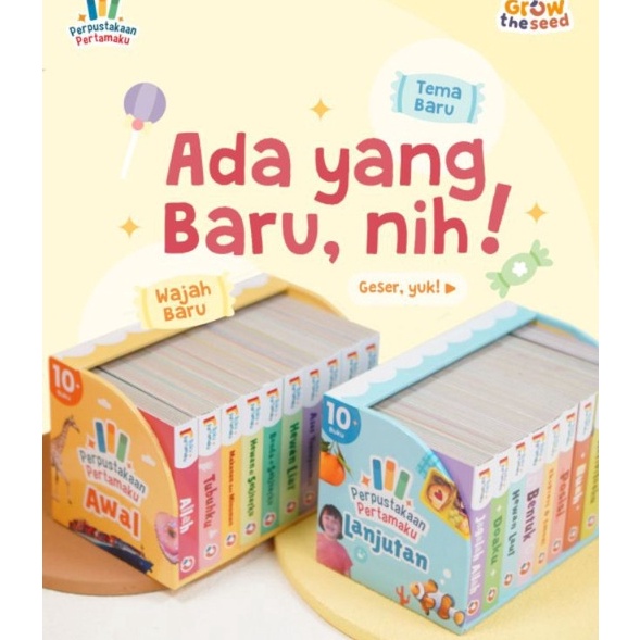 [KODE 77]  [SIAP KIRIM] Perpustakaan pertamaku grow the seed buku islami my first book buku anak per