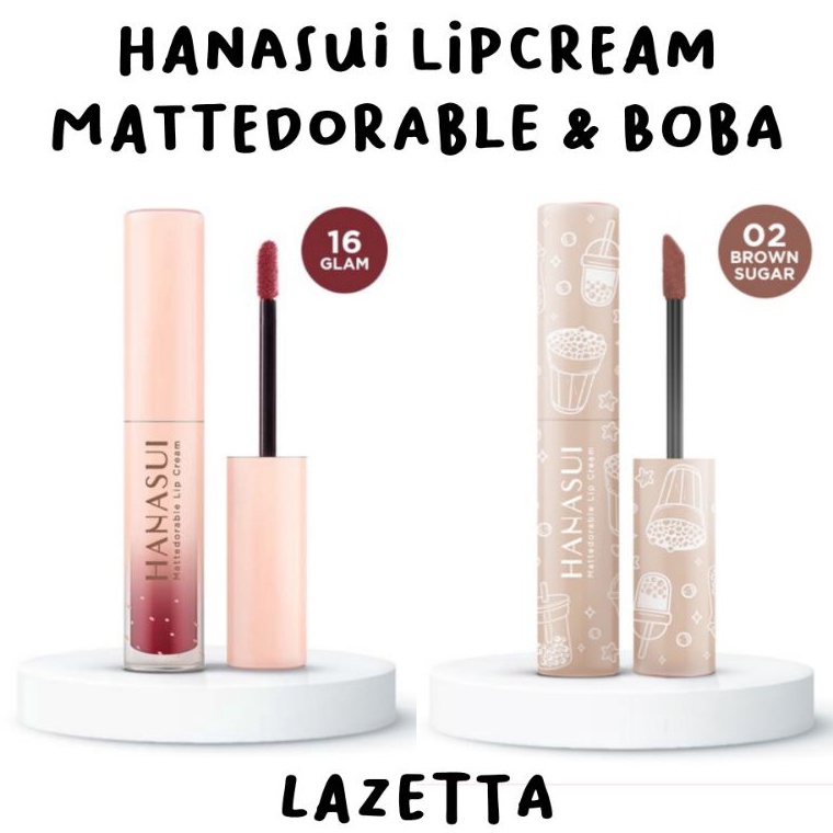 Sale WQAEW Hanasui Lip Cream | Hanasui Mattedorable Lip Cream | Hanasui Boba Lip Cream  | Ombre Hana