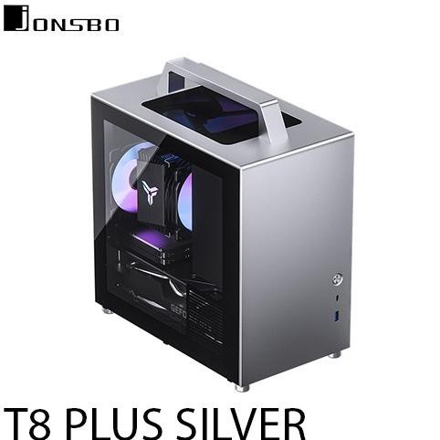 CASING JONSBO T8 PLUS SILVER - Mini ITX - SILVER