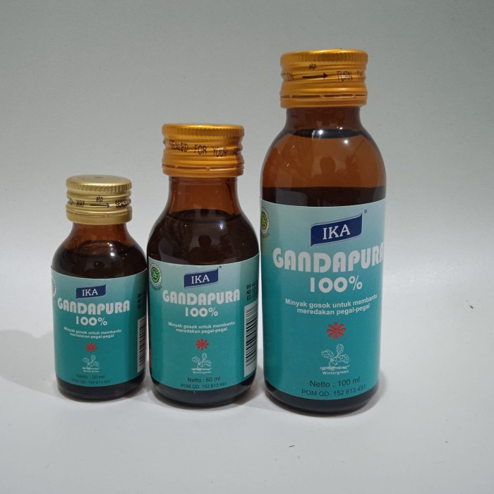 Obat Gosok Pereda Nyeri Sendi Gandapura IKA 30 ml dan 60 ml - 30 ml