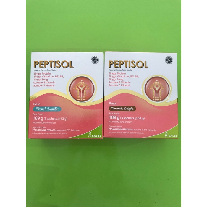 

Susu Tinggi Protein Peptisol Vanilla & Coklat 189 gr - Vanilla 189 gr