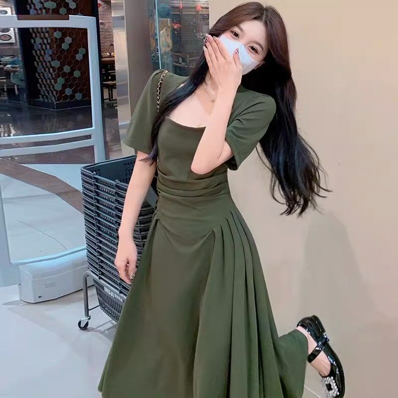 Gaun Musim Panas Wanita Hitam Angin Hepburn2023Gaun Prancis KecilRok Style Korea Atasan Wanita  Rok 