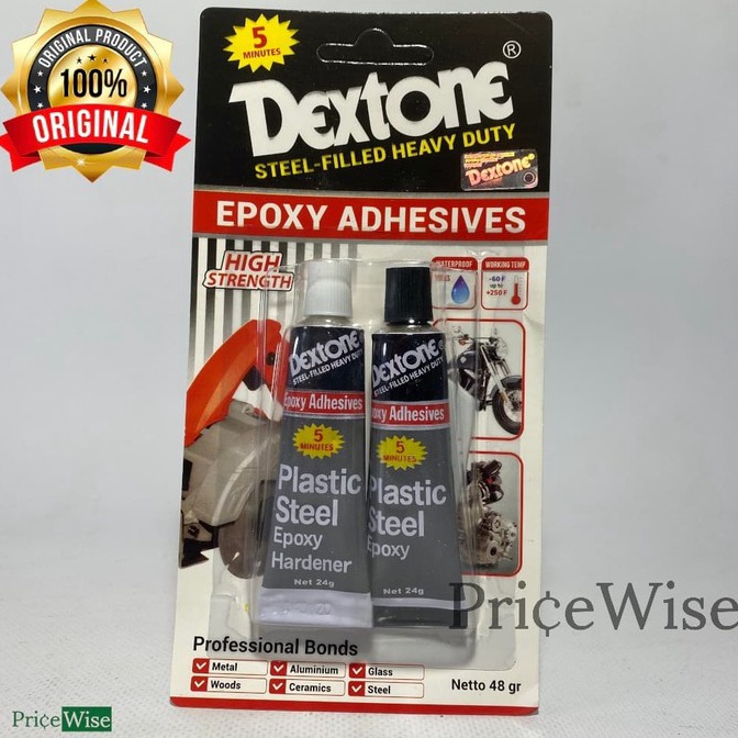 

[V9R] Lem Dextone 5 Minute Plastic Steel Epoxy / Lem Besi 8197