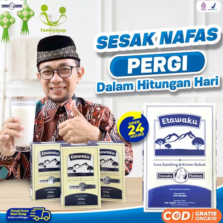 

Paling Disukai 3 BOX Etawaku Platinum || Susu Kambing Segar Etawa Provit Bubuk Krimer Nabati Atasi Masalah Pernafasan Asma Bronkitis Sesek Napas Sesak Nafas Tingkatkan Imunitas Daya Tahan Tubuh Isi 200gr 05F