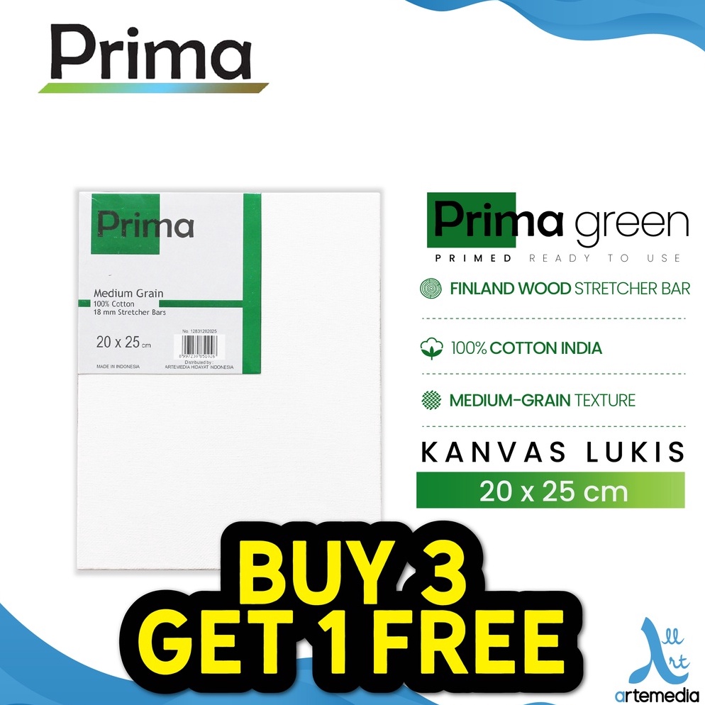 

Kualitas Premium.. Kanvas Lukis Prima Green 20x25cm Cotton Canvas IE8
