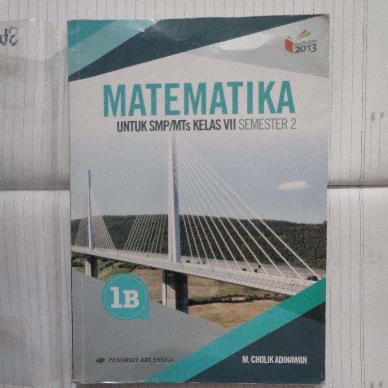 

Buku BEKAS Matematika kelas 7 penerbit Erlangga (M.cholik)