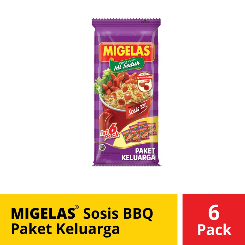 

MIGELAS Protevit Mi Instan Sosis Barbeque 6 pcs