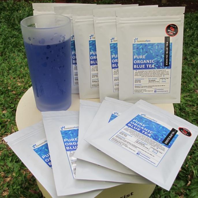

Teh Biru Murni Summafam - Bunga Telang Kering - Pure Organic Blue Tea