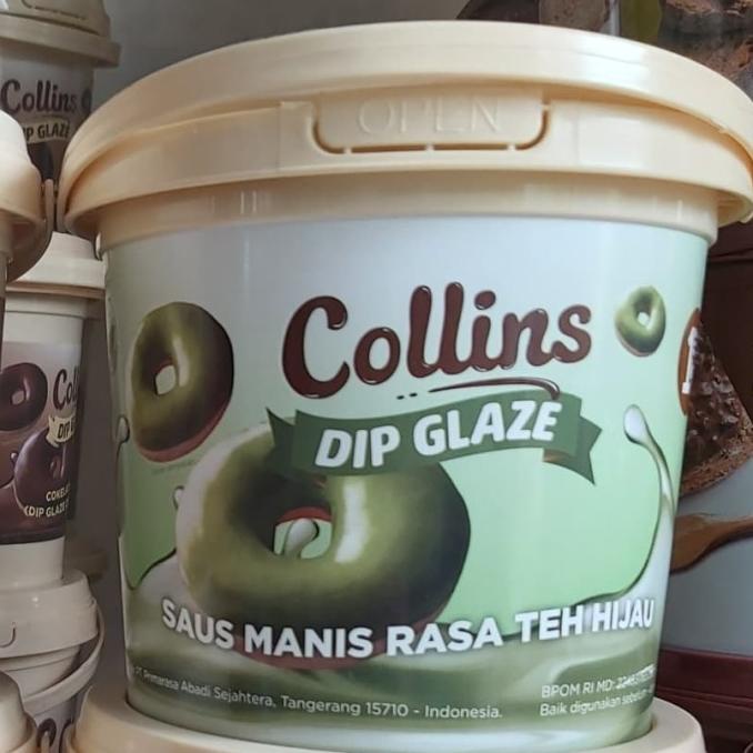 

favorit] collins dip glaze teh hijau collins dip glaze greentea 1kg