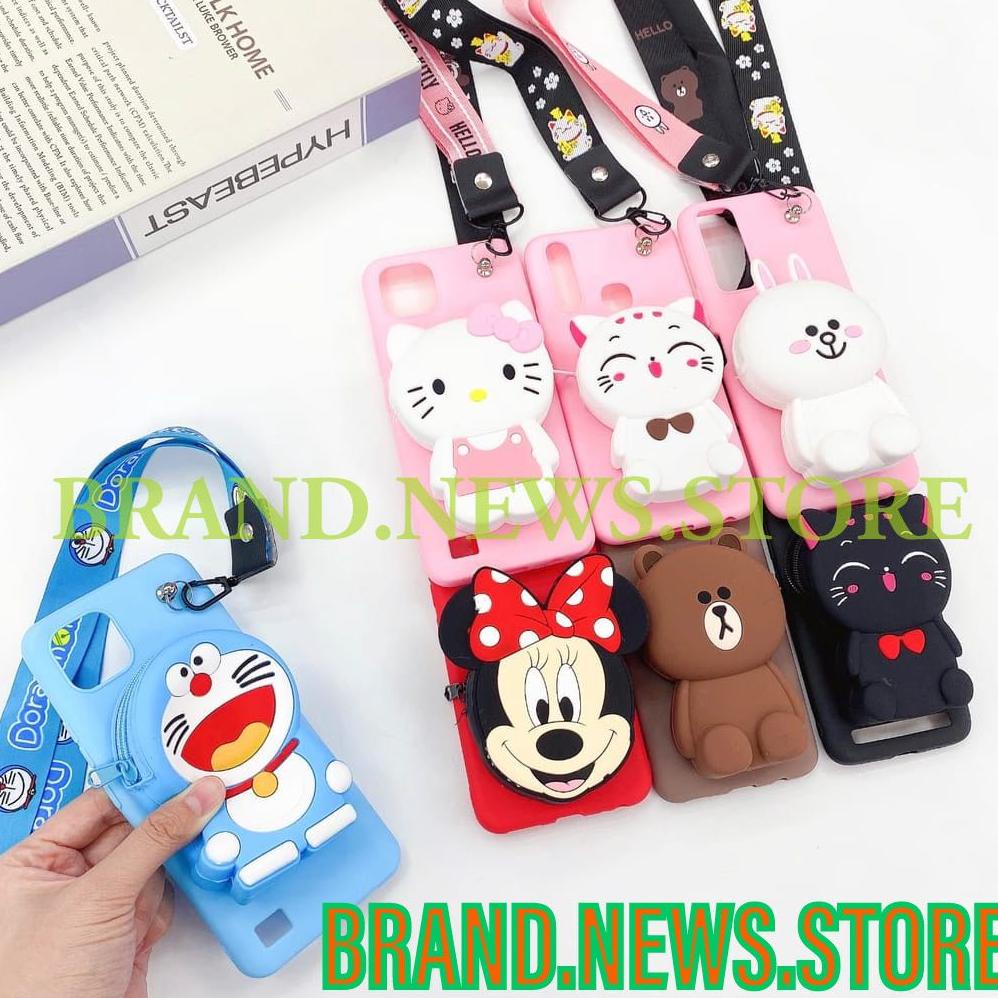 Termurah Xiaomi/Redmi 9T/Note 7/Note 7 Pro/9C/9A/S2/Go/Soft Case Karakter/ Boneka Disney Dompet Koin