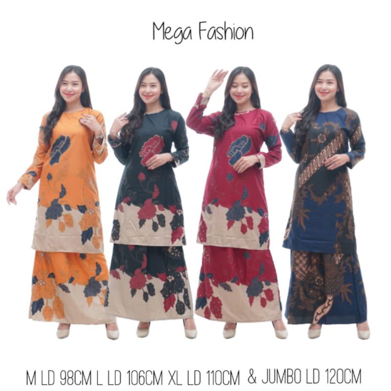 MEGA - NEW ARRIVAL BAJU KURUNG WANITA MELAYU TERBARU SETELAN BATIK WANITA MODERN 2021 BAJU KURUNG MA