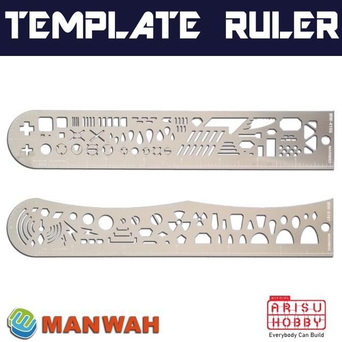 

Manwah Craft Tool Penggaris Template Ruler Scribing Masking Panel Line