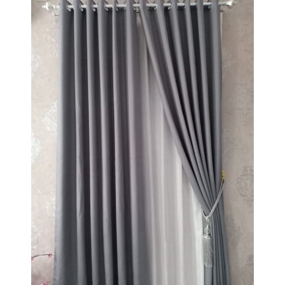 NEW STOCK. Gorden blackout polos minimalis //Gorden polos minimalis//gorden blackout polos